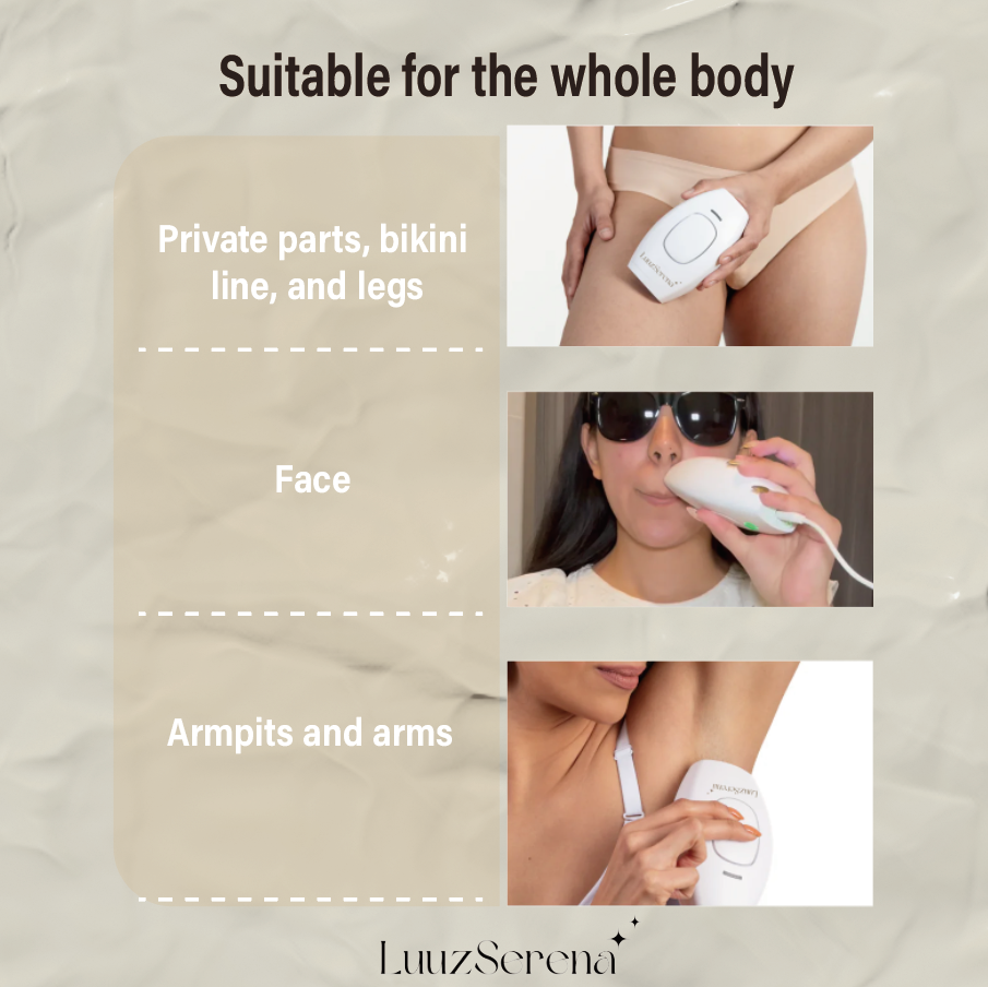 LuuzSerena IPL Soft Hair Removal Device + Conductive Gel Gift 😻
