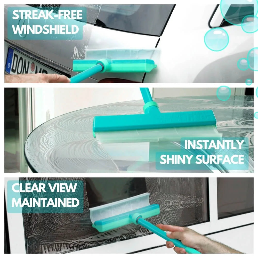 AquaSwipe™ Recyclable Silicone Window Squeegee Kit ✅