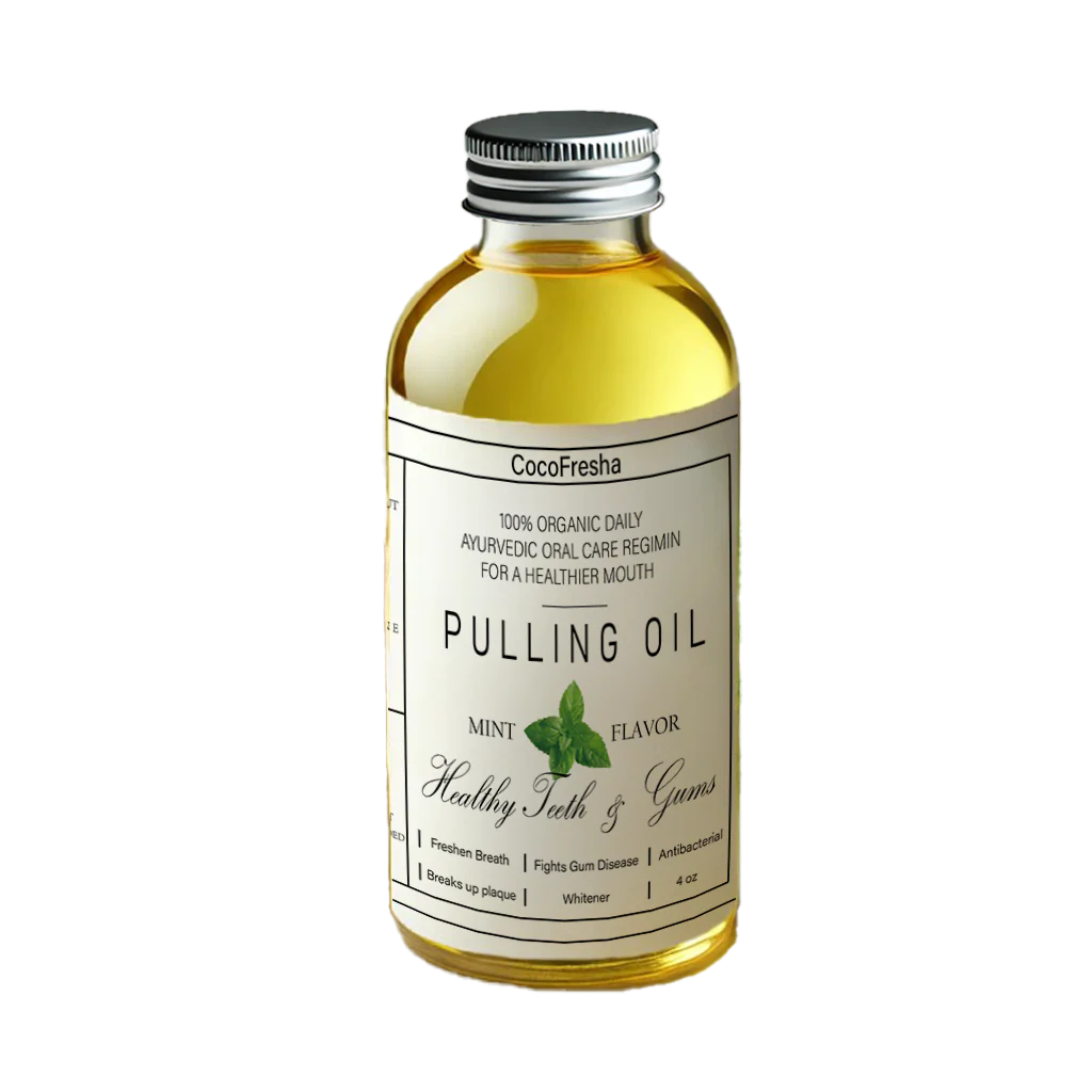 POWERFUL ORGANIC COCONUT + PEPPERMINT PULLING OIL 4 OZ 🌿