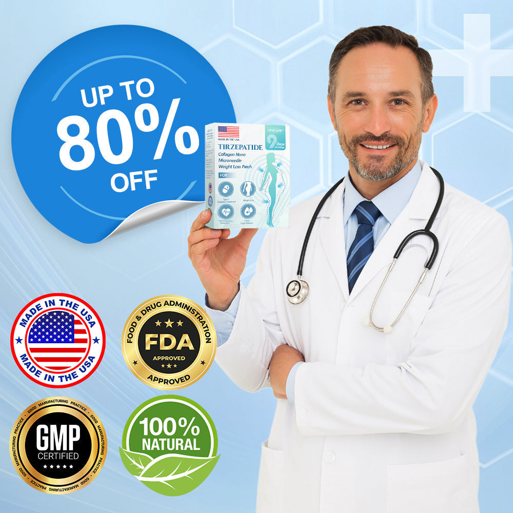 Best Seller-LBMLBM® SMGT-GLP-1 𝐓𝐢𝐫𝐳𝐞𝐩𝐚𝐭𝐢𝐝𝐞 & 𝐂𝐨𝐥𝐥𝐚𝐠𝐞𝐧 𝐍𝐚𝐧𝐨 𝐌𝐢𝐜𝐫𝐨𝐧𝐞𝐞𝐝𝐥𝐞 𝐖𝐞𝐢𝐠𝐡𝐭 𝐋𝐨𝐬𝐬 𝐏𝐚𝐭𝐜𝐡丨Targets Obesity, Loose Skin, High Blood Pressure, Diabetes, Fatty Liver, Joint Pain, Brain Fog, Low Energy, Body Aches, and More